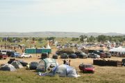 Encampment on north side of Cannonball River Image